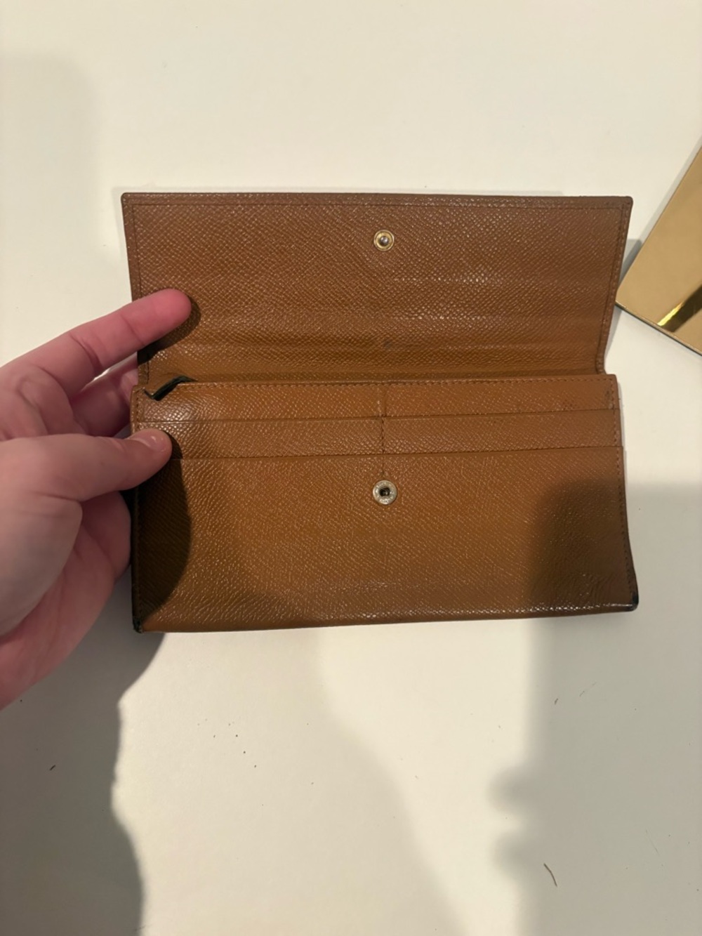 Blvgari brown leather long wallet - Picture 9 of 12